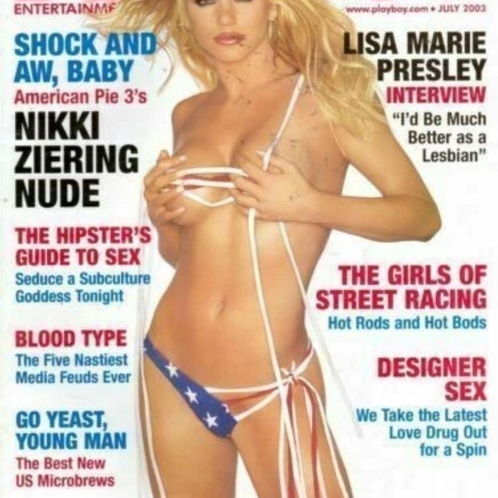 Playboy Lisa Marie Presley Interview , Nikki Ziering Nude July 2003 issue